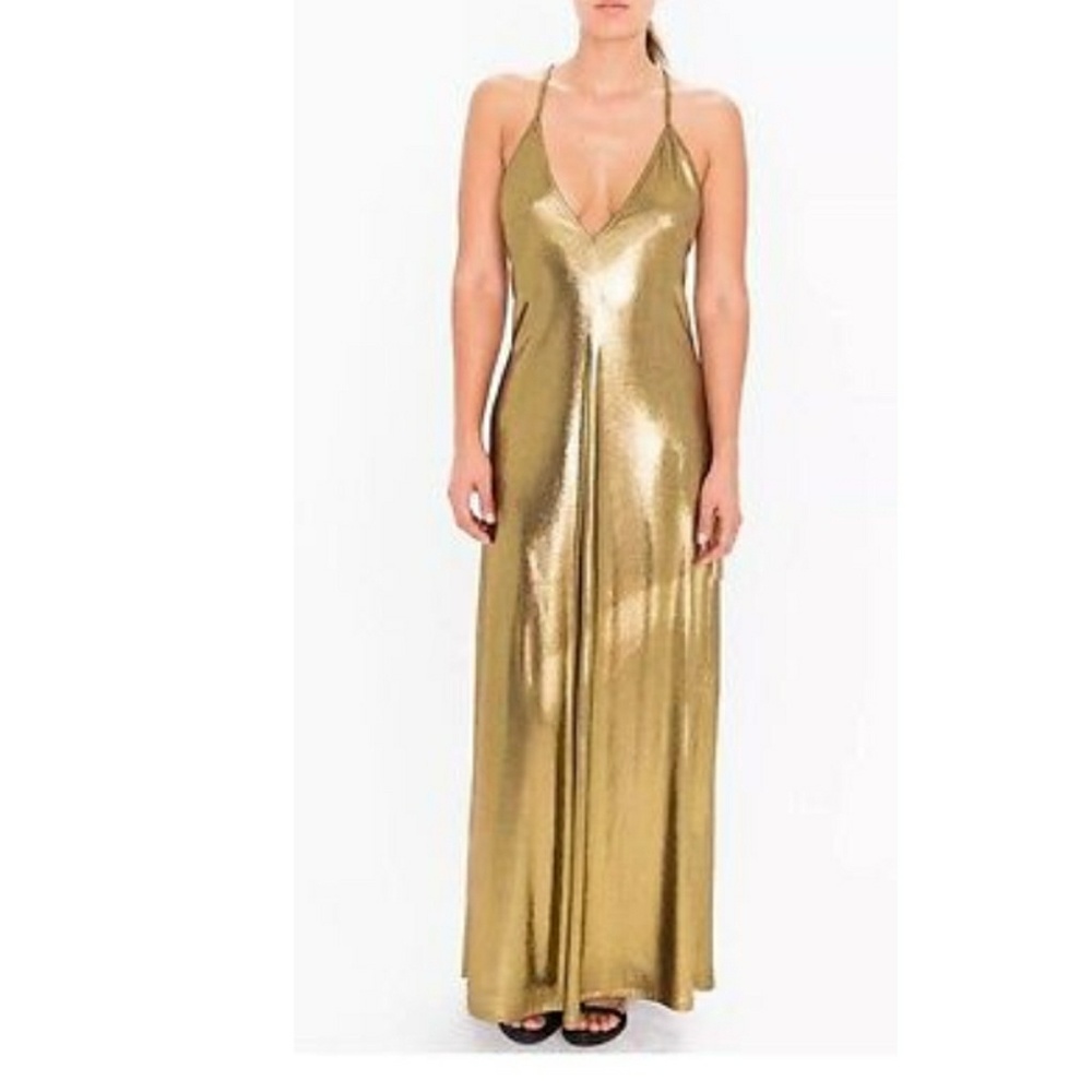 Liquid gold dress